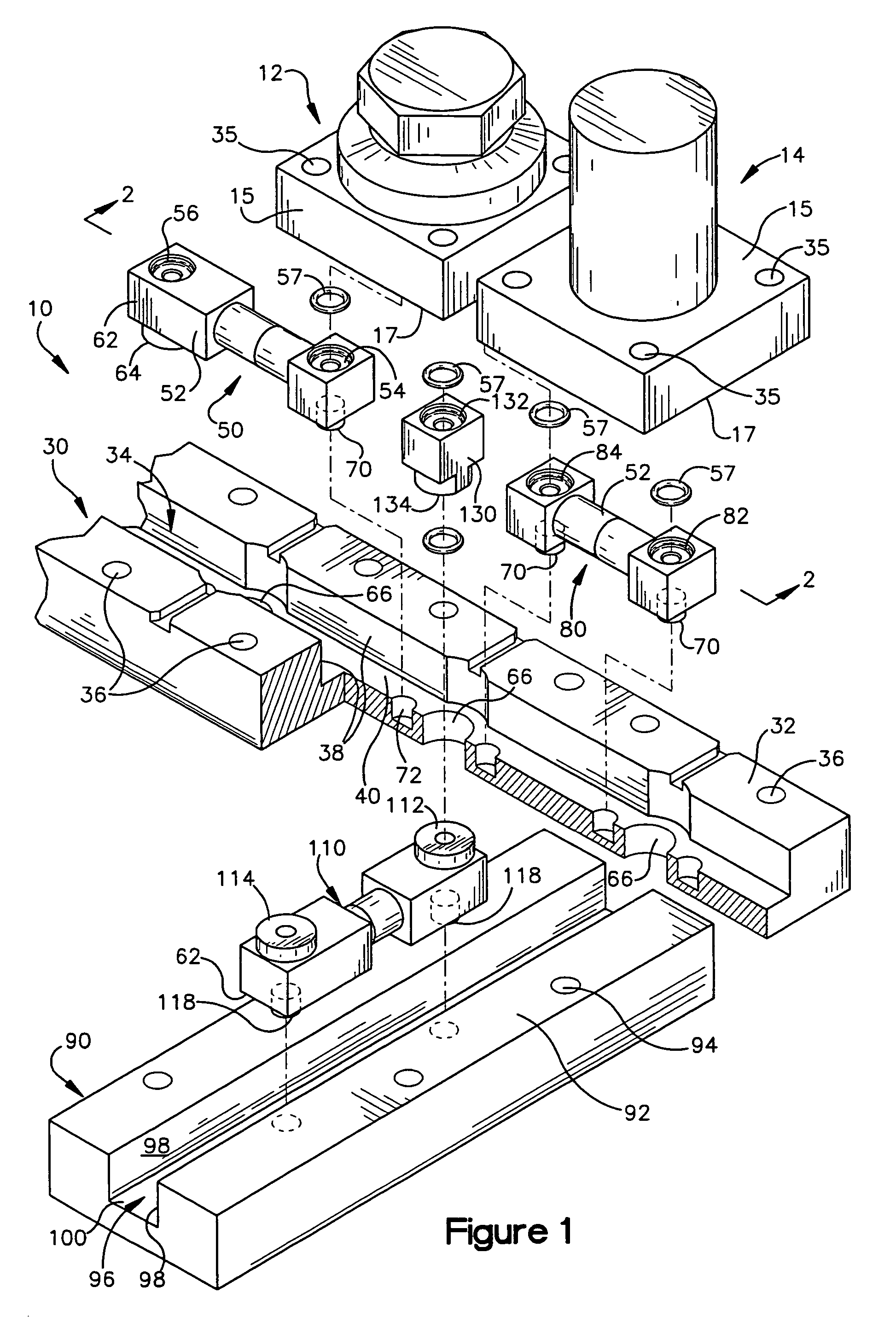 Modular surface mount fluid system