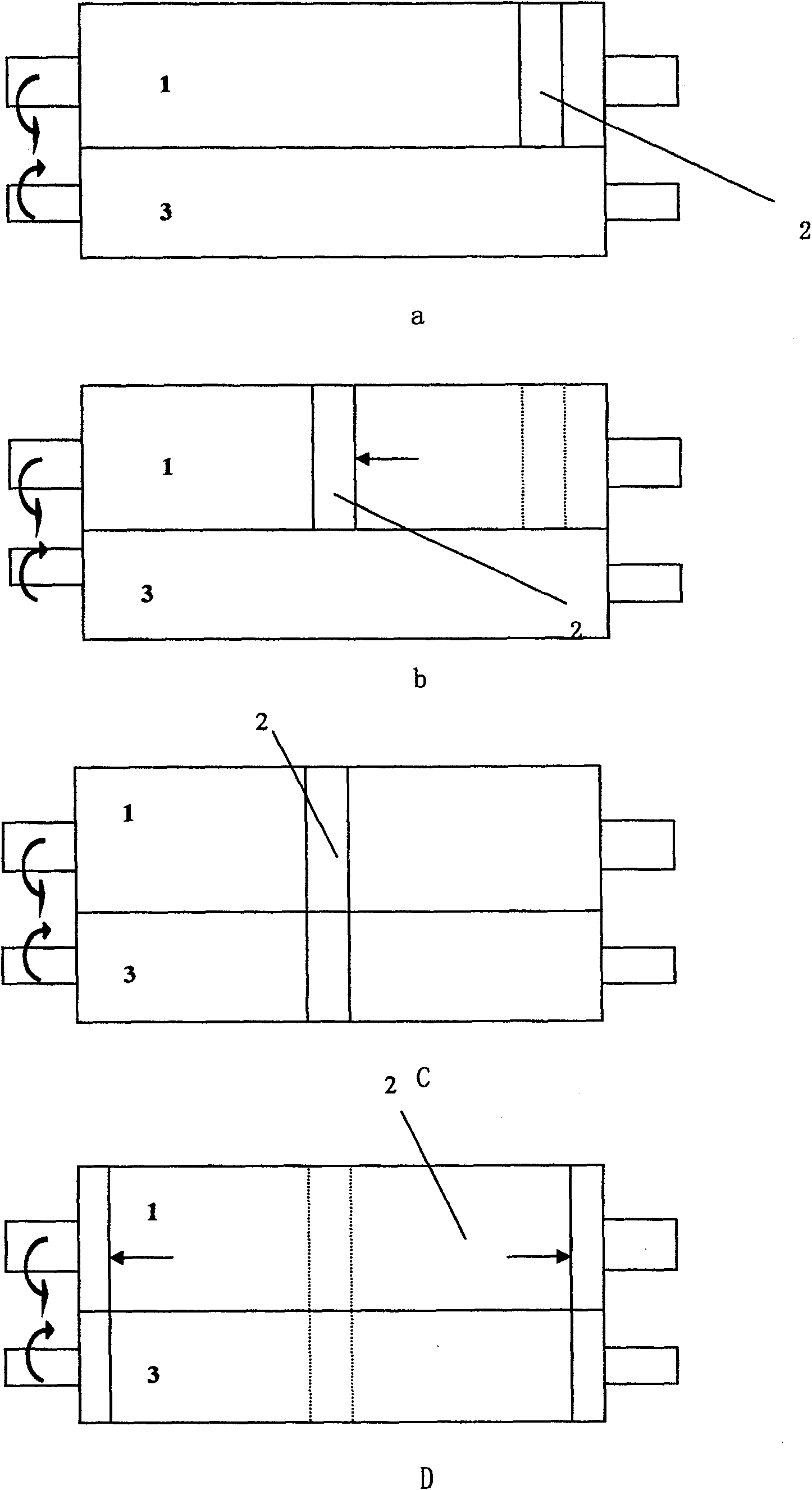 Medium rolling method of coiling part of paper machine