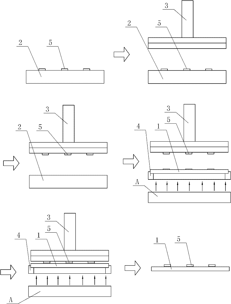 Single-substrate multi-chipset high-power LED (Light-Emitting Diode) encapsulation one-step bonding method