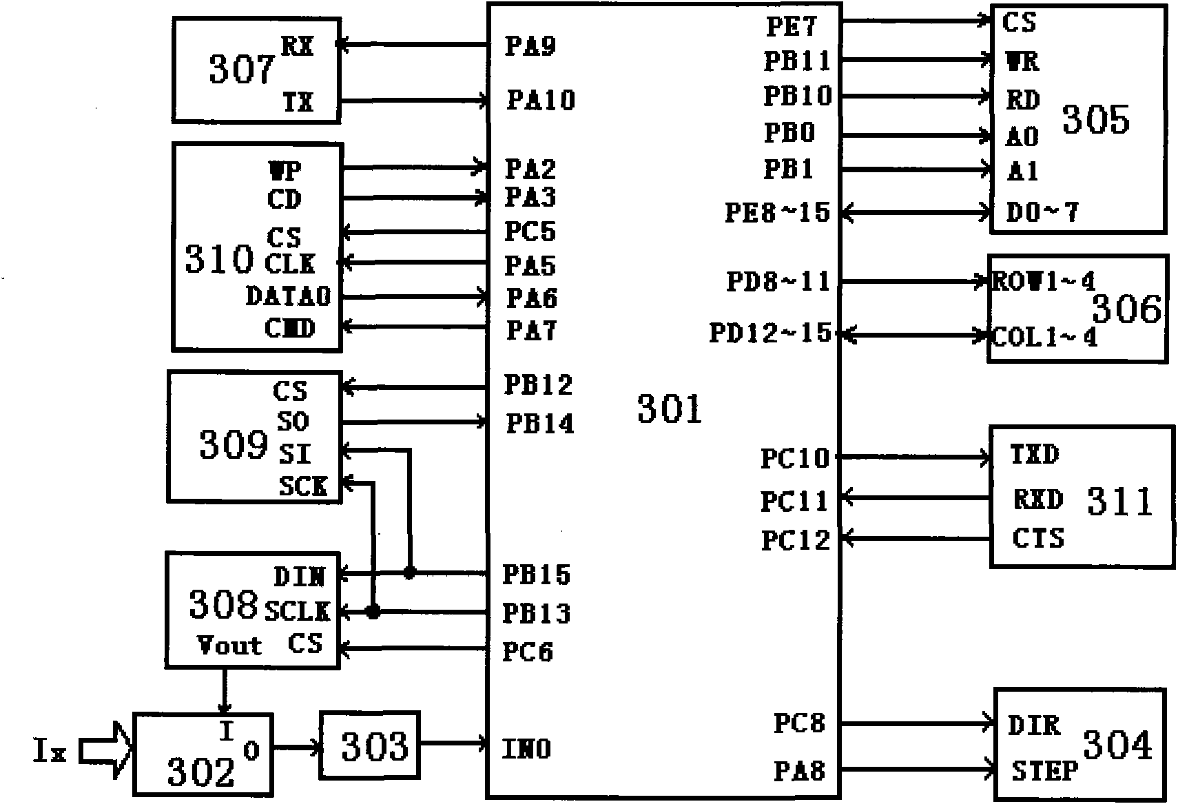 Up-converting phosphor bio-detector and method for detecting sampling test strips