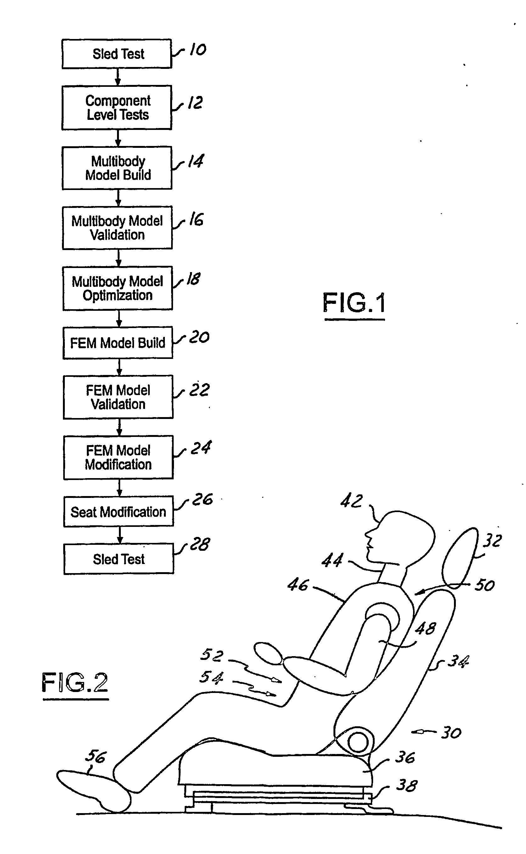 Method of designing automotive seat assemblies for rear impact performance