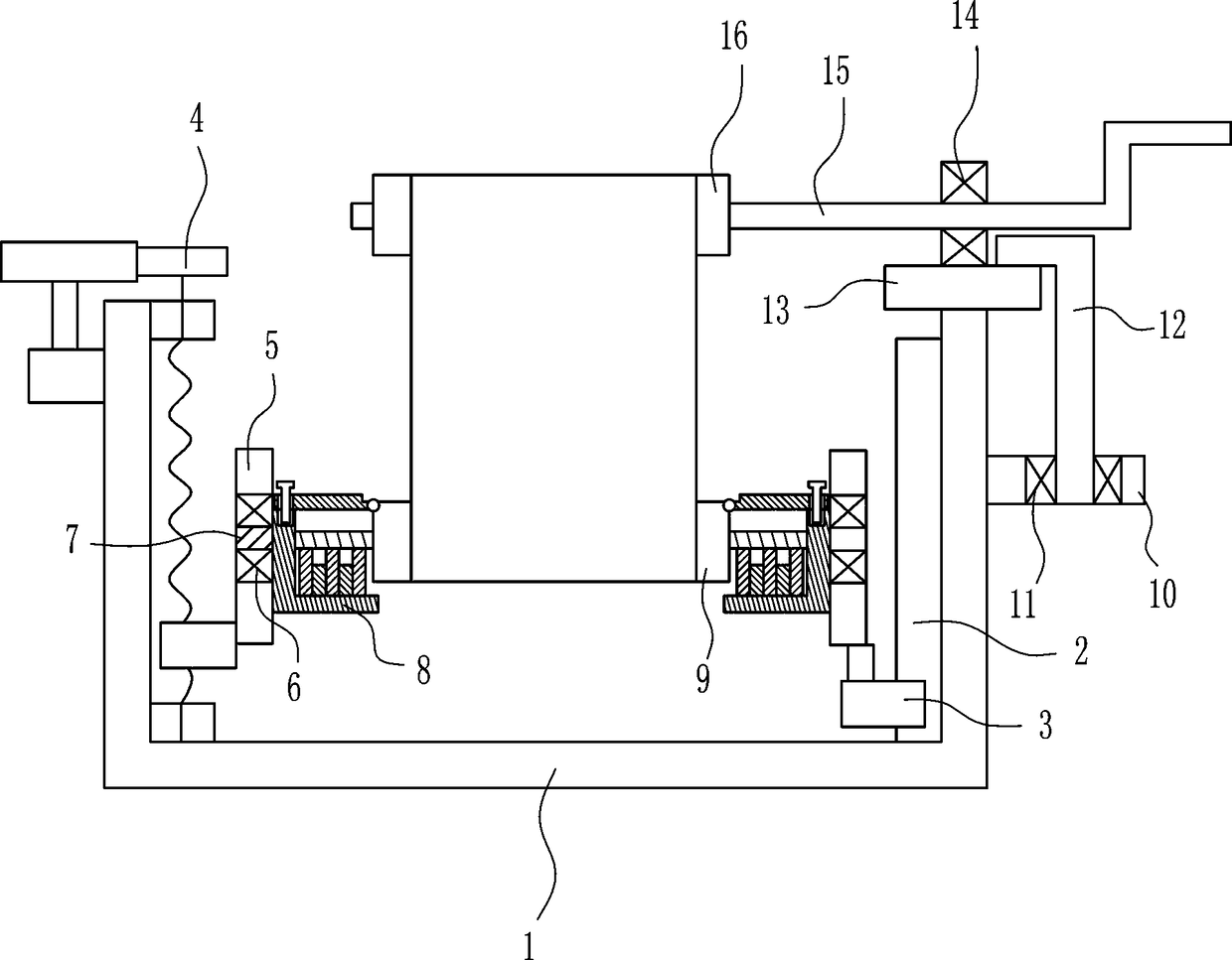 A non-woven fabric dyeing device for garment production