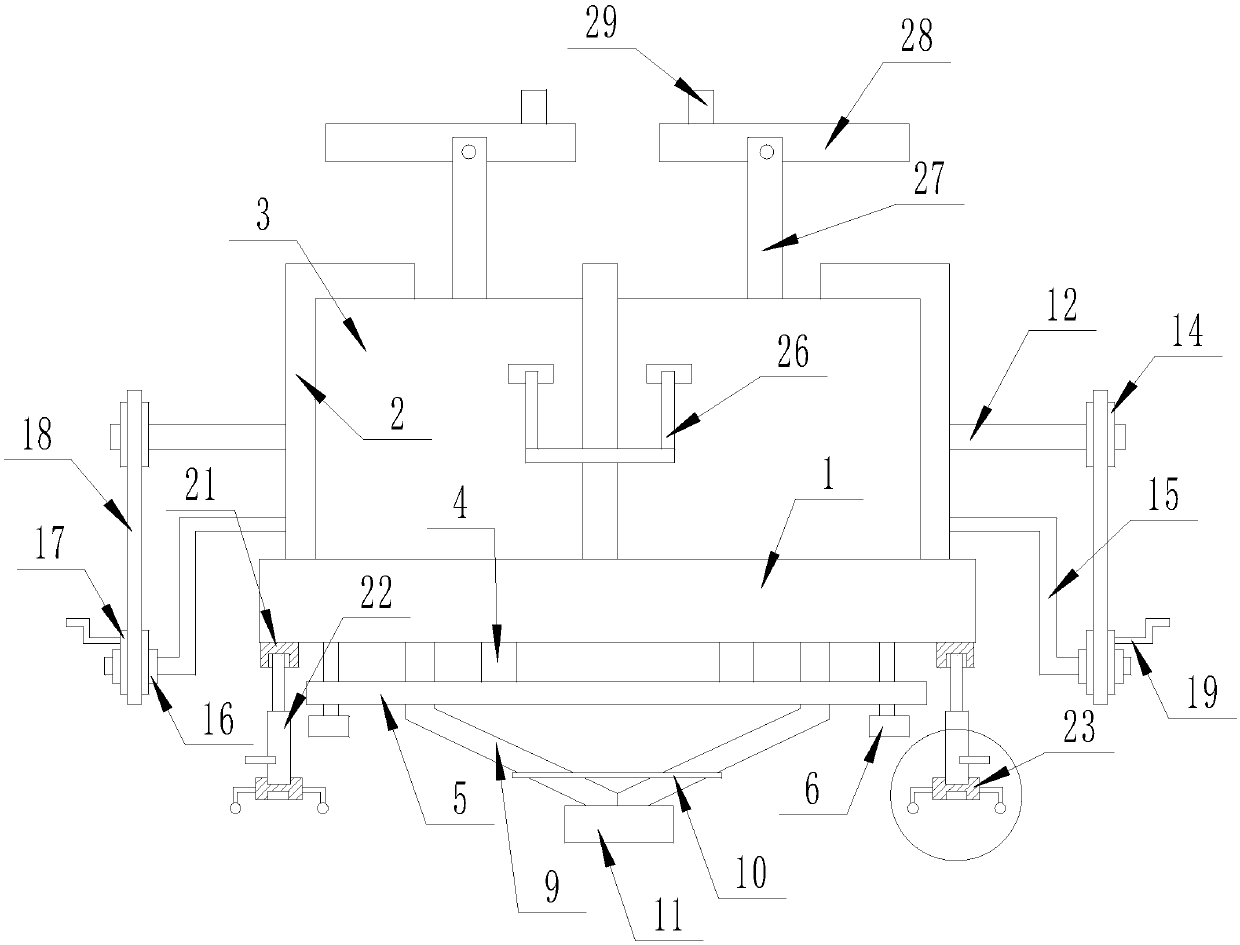 Device for performing lifting concrete pouring on building wall faces