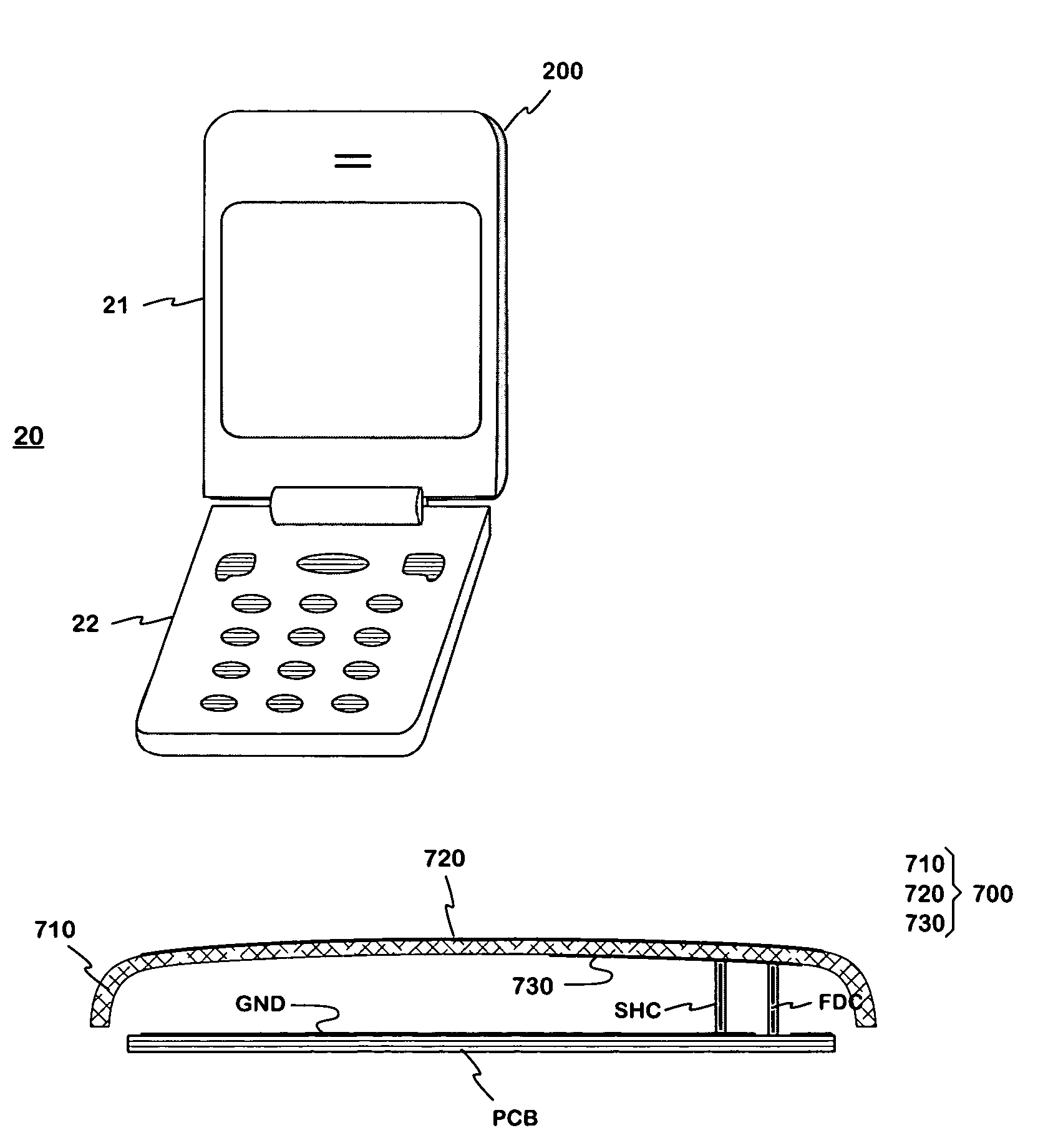 Antenna element for a radio device