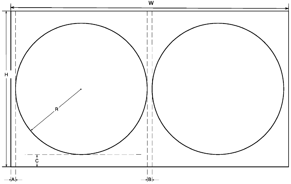 Method for increasing imaging utilization rate of single-sensor double-fish-eye panoramic image