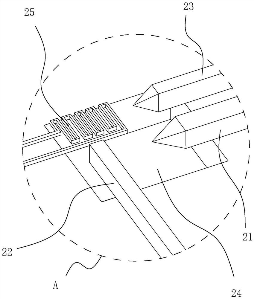 Transmission electron microscope electrochemical detection chip and manufacturing method thereof