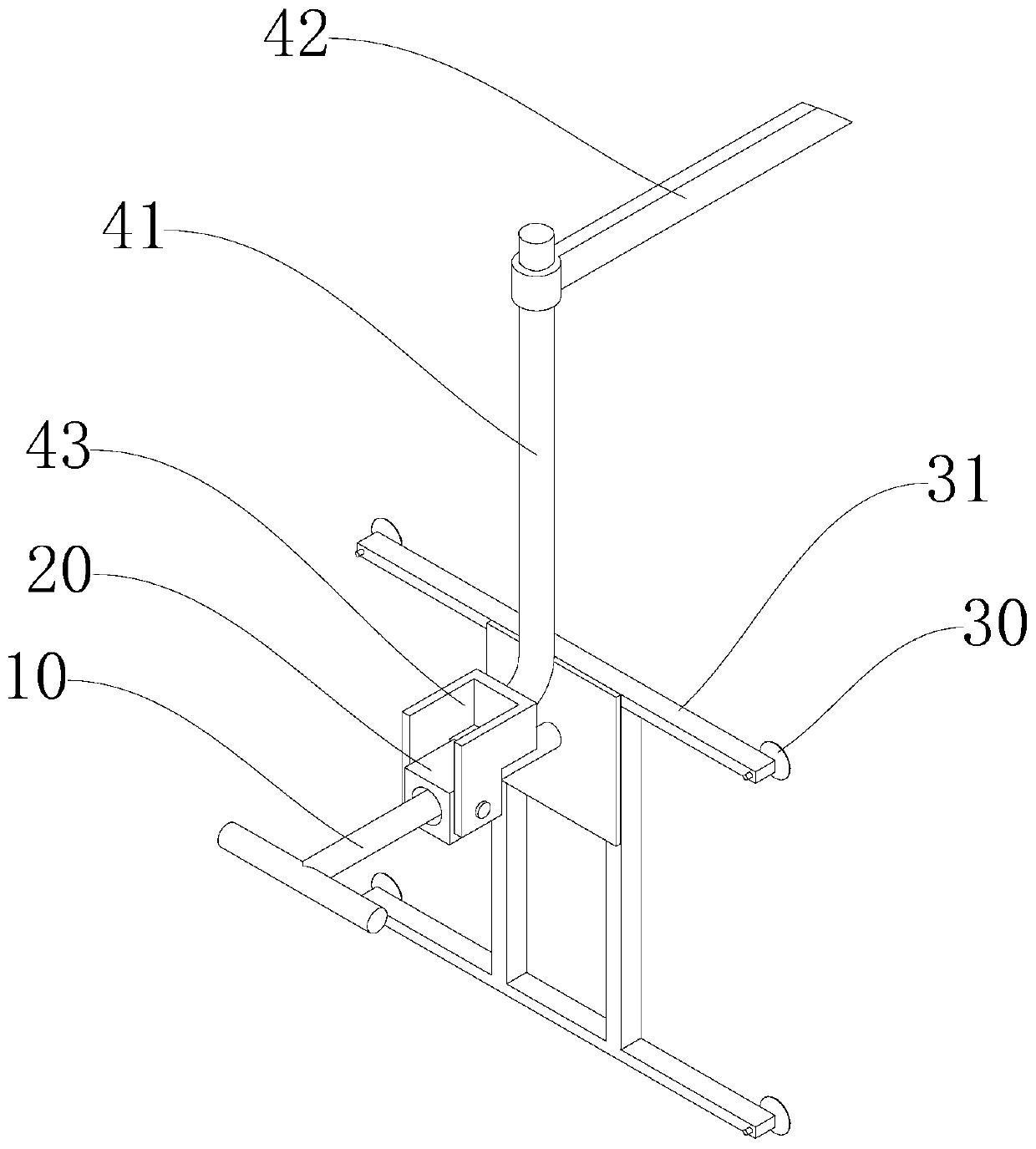 Glass substrate taking and placing device