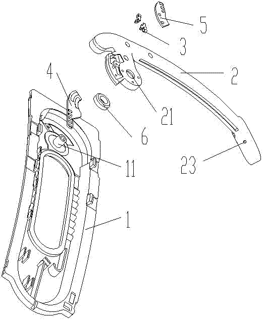 A kind of mic tube rotary switch device of headset and headset