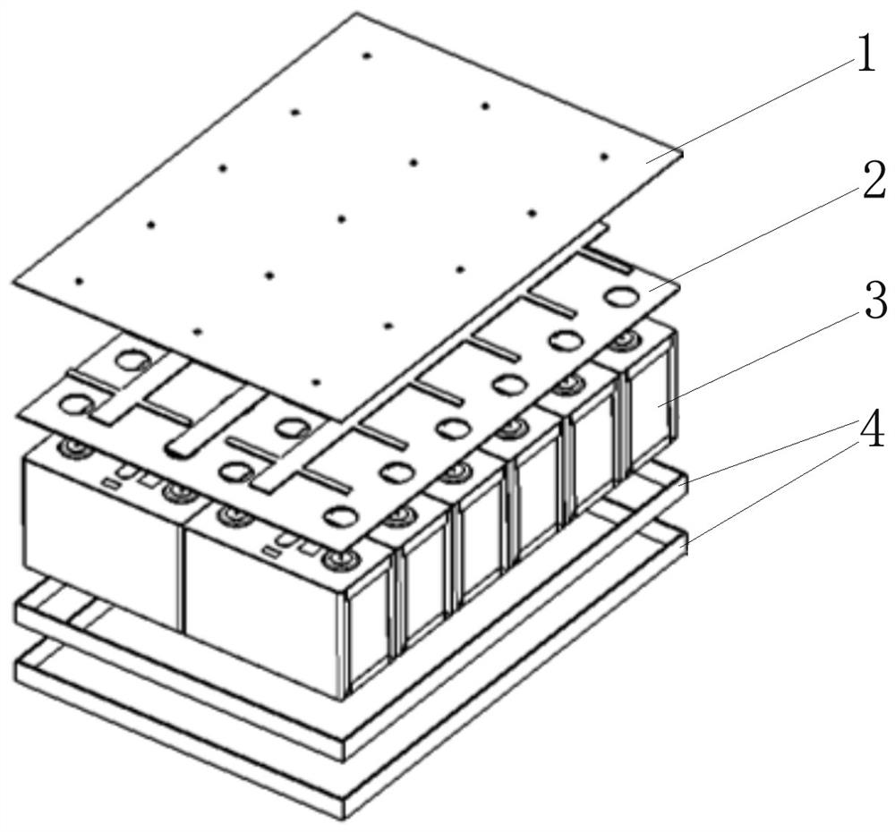 Power battery module of electric ship