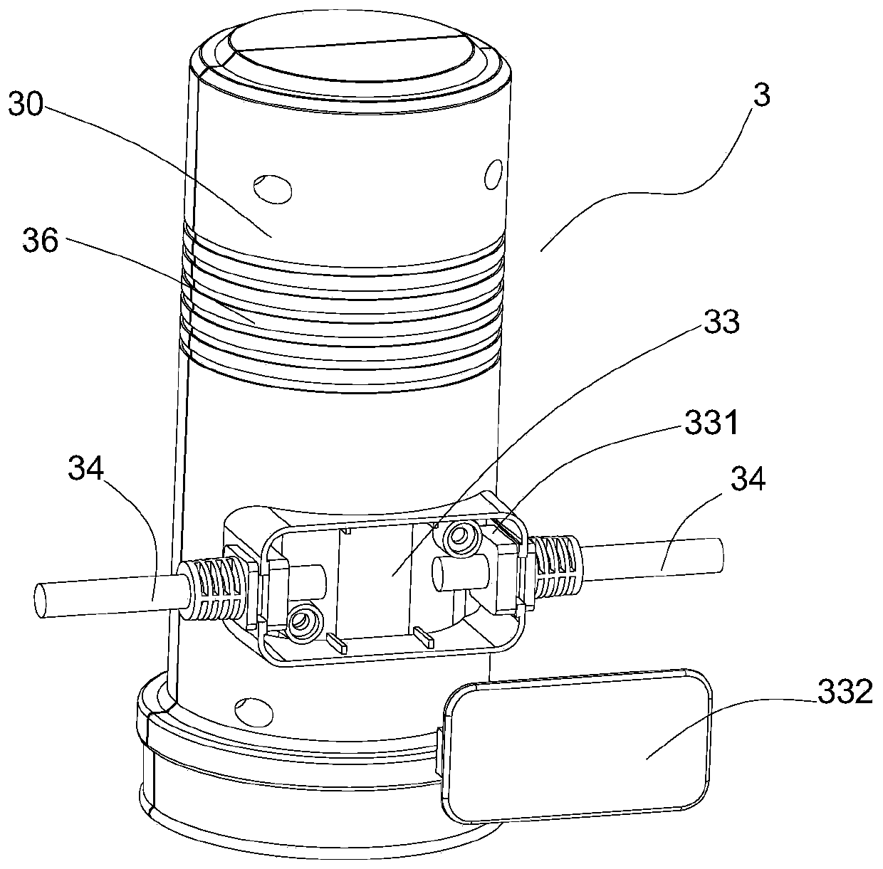 Automatic water feeding cup