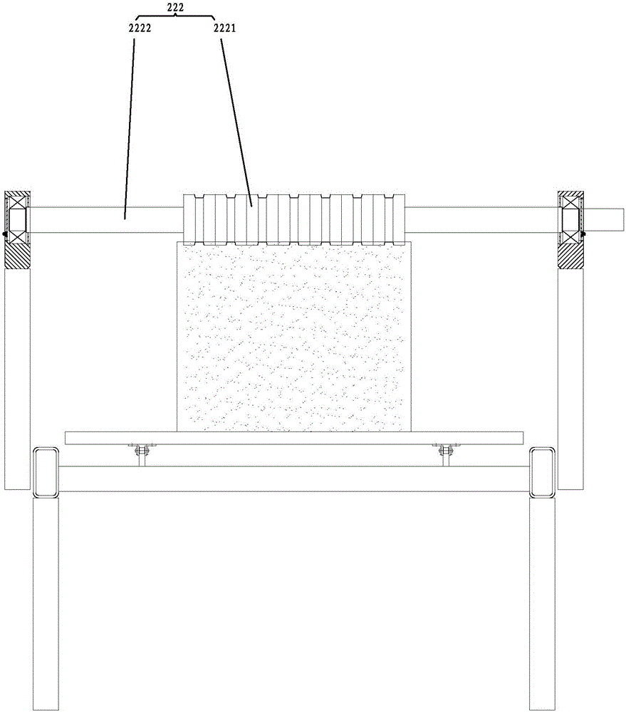 Single-cutting forming line for building plates