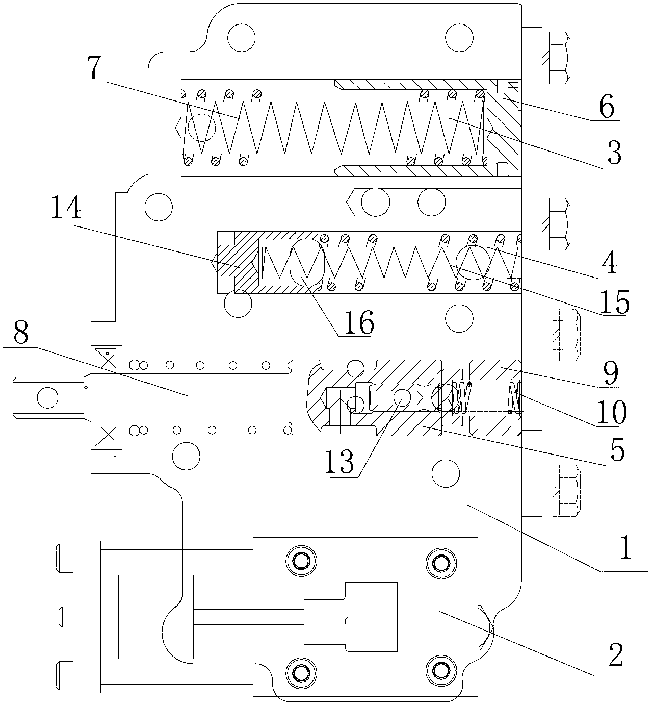 Electromagnetic hydraulic combined control valve