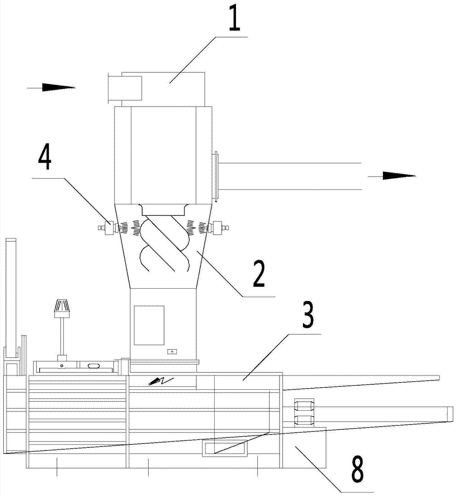 An automatic oil-wet packing device for hemp fiber