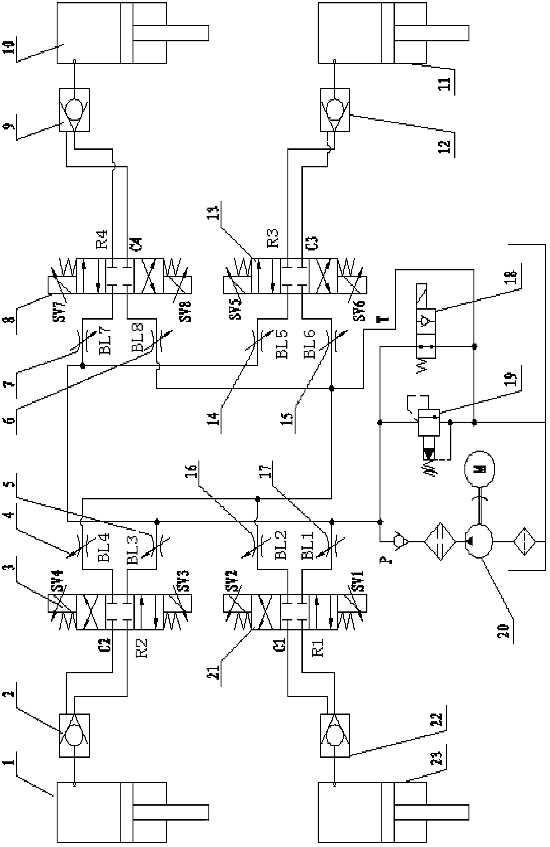 Vehicle-posture adjusting system tire load control method