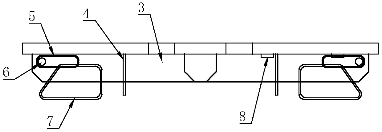 Expansion joint for perforation joint stiffening type multidirectional displacement comb plate