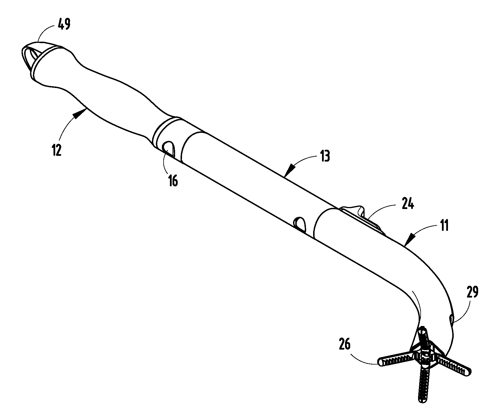 Long-handled device for personal hygiene and daily living