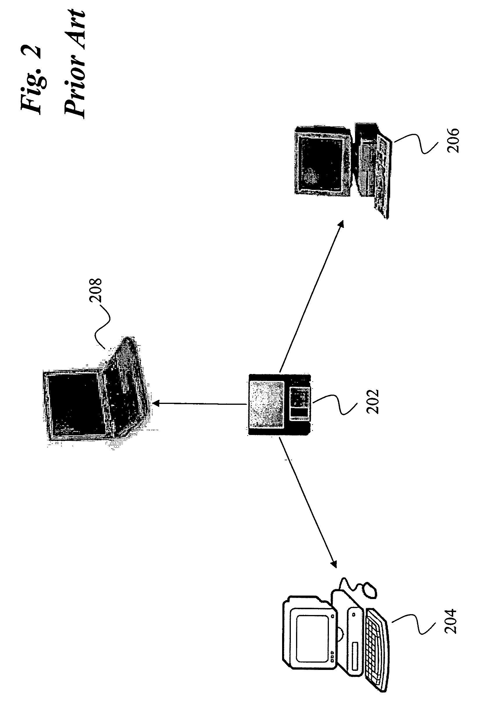 Method and apparatus for operating a host computer from a portable apparatus