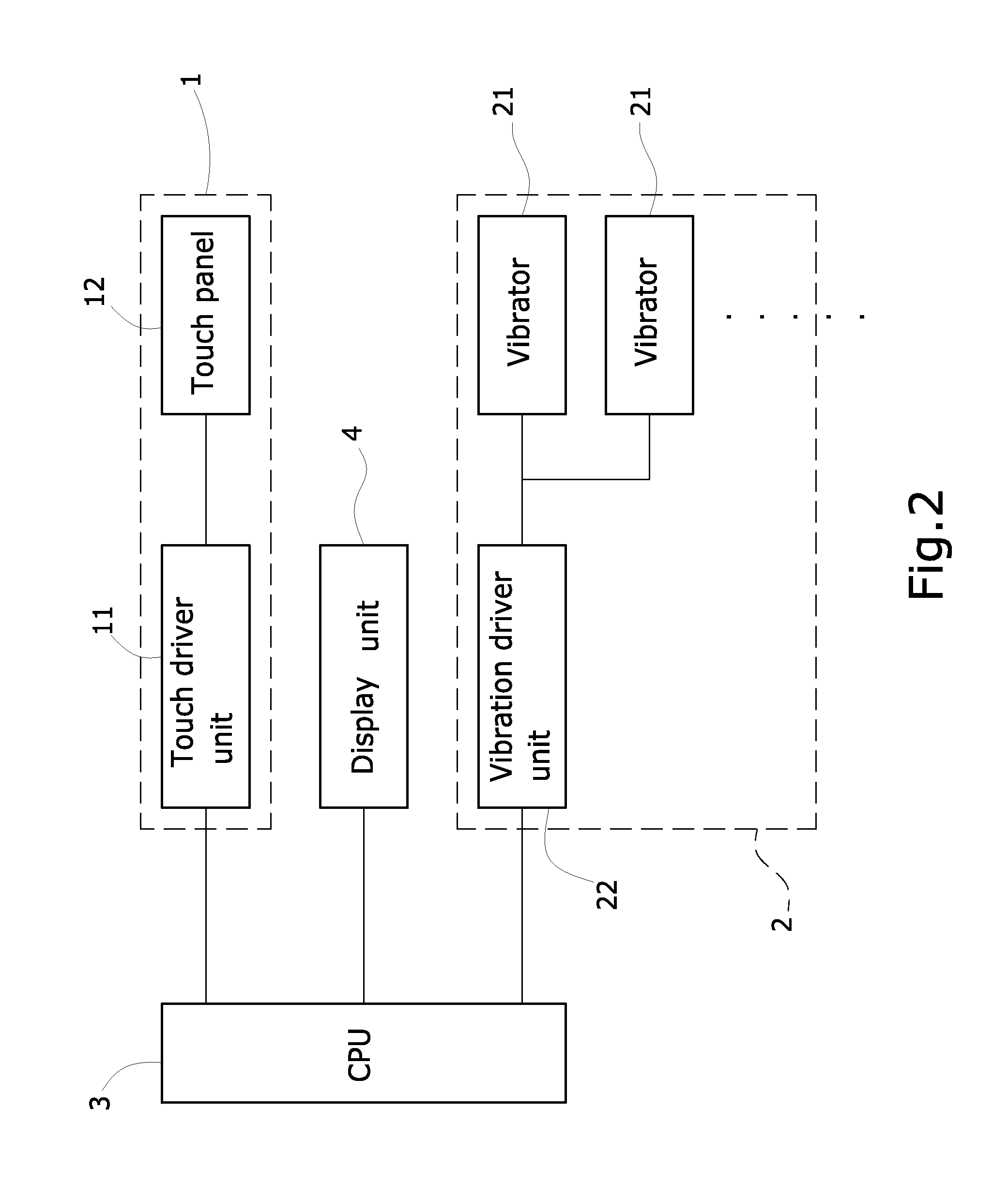 Array-type tactile feedback touch panel