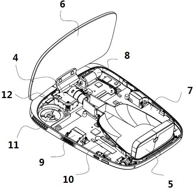 Intelligent automobile head-up display device