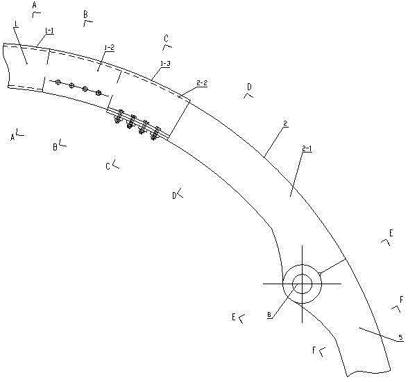 Rock burst prevention steel structural part roadway support shrinkage structure