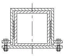 Rock burst prevention steel structural part roadway support shrinkage structure