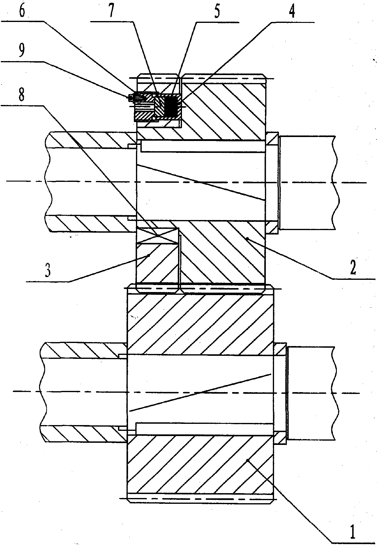 Automatic gear clearance elimination mechanism