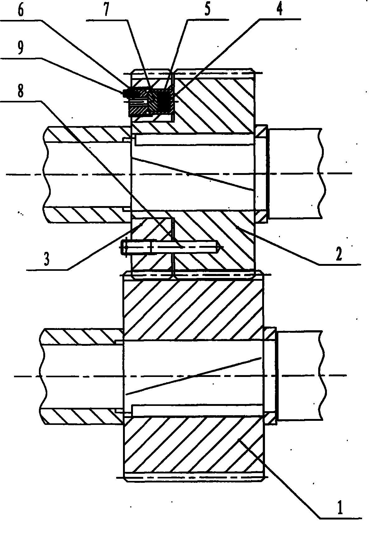 Automatic gear clearance elimination mechanism