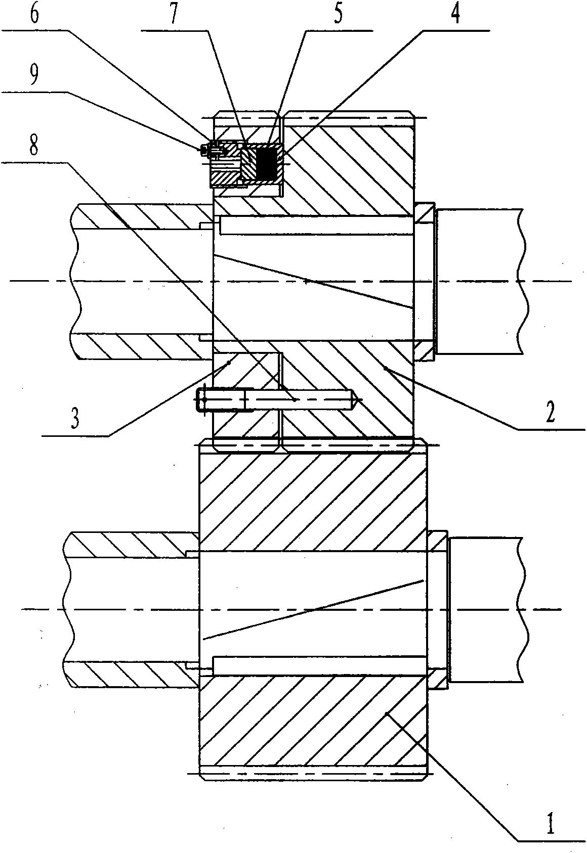 Automatic gear clearance elimination mechanism