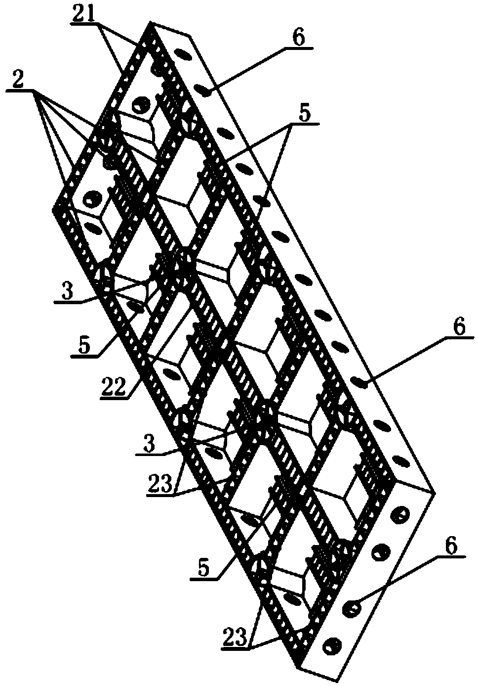 Fast installation formwork and connection structure