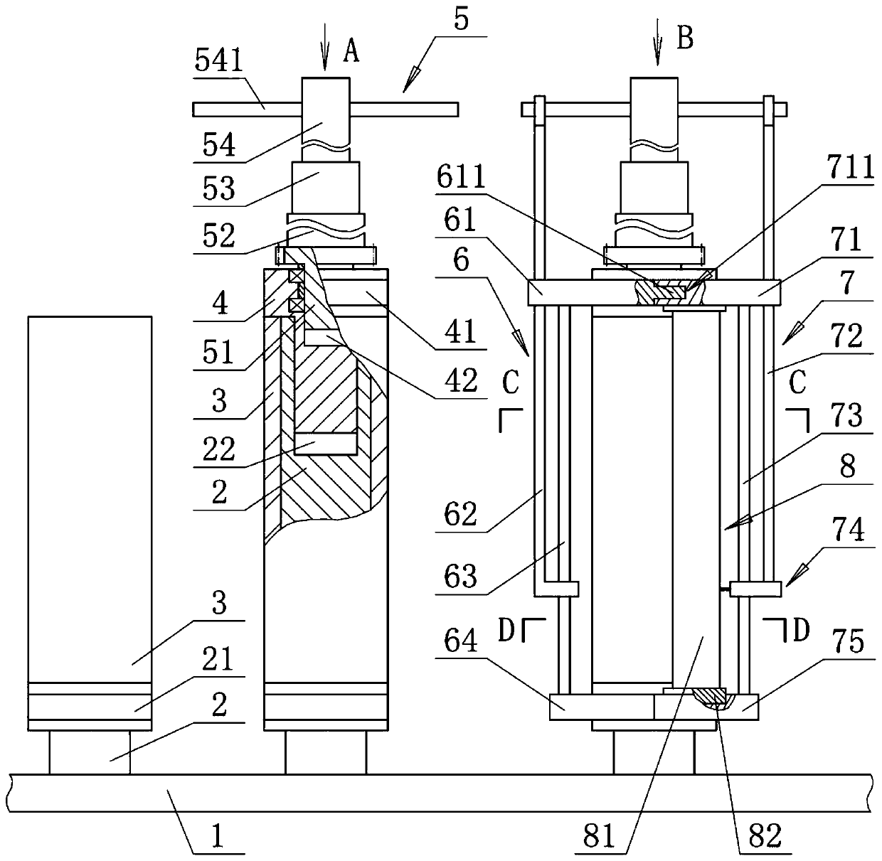 Curved surface screen printing device