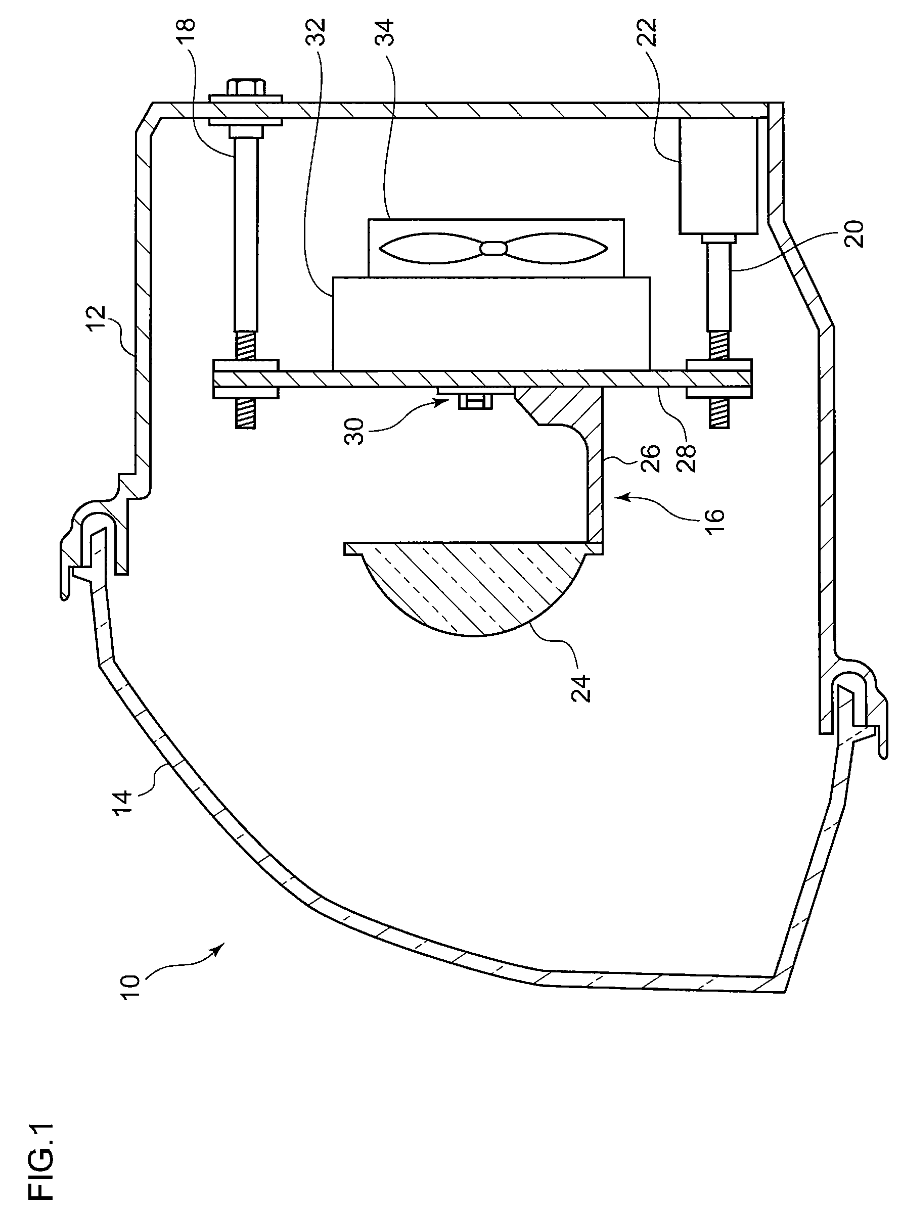 Light emitting module and automotive headlamp