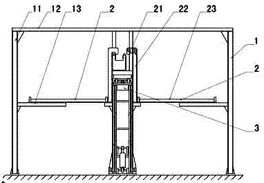 Opposite wing type non-avoiding stereo garage