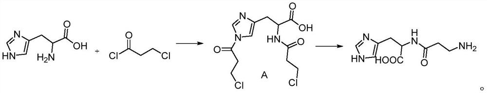 A kind of synthetic method of carnosine