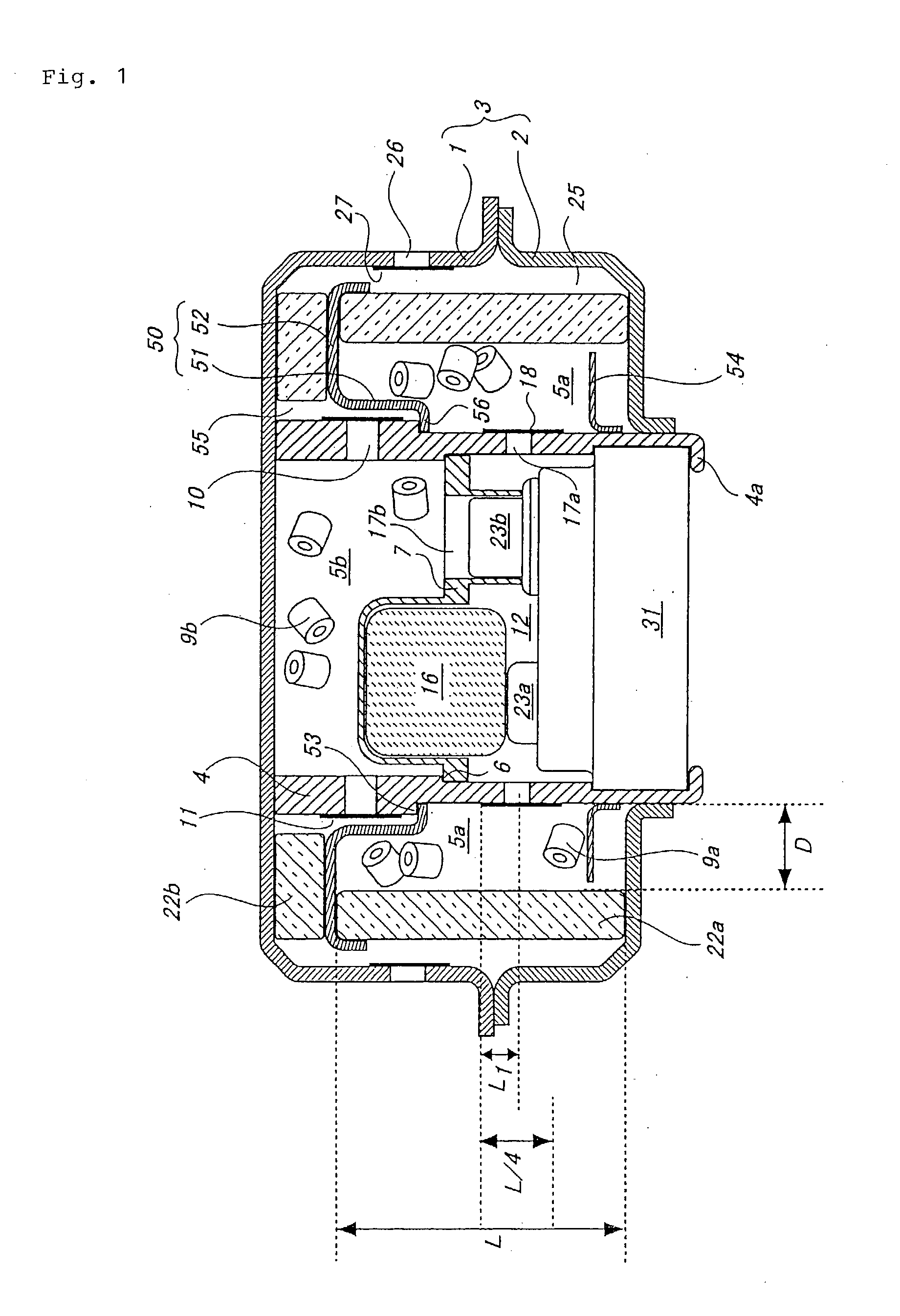 Gas generator for air bag and air bag device