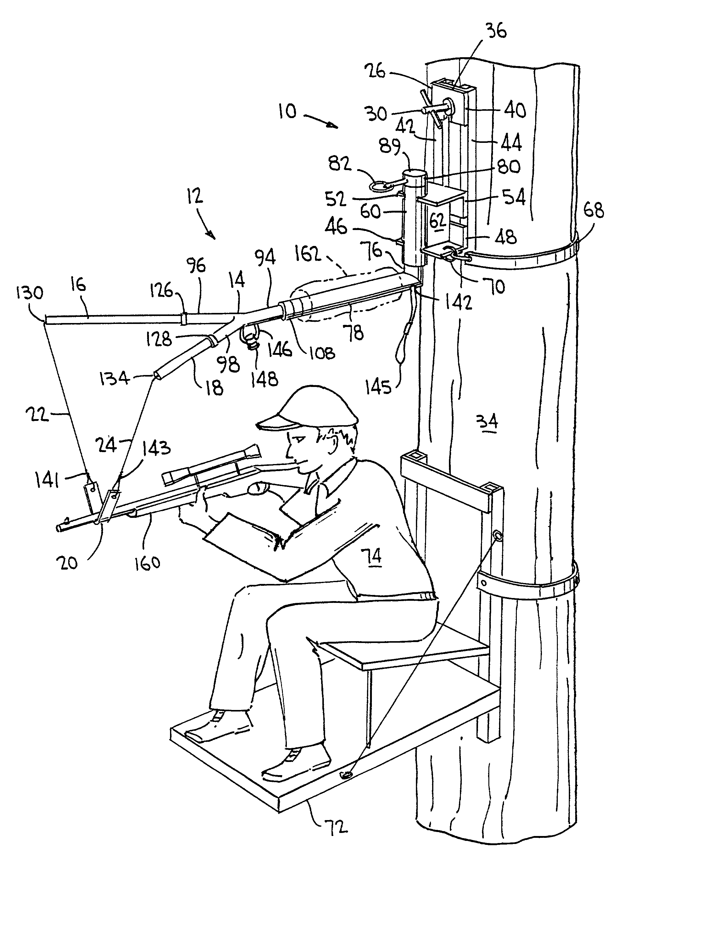 Hunter's shooting rest and method of using same