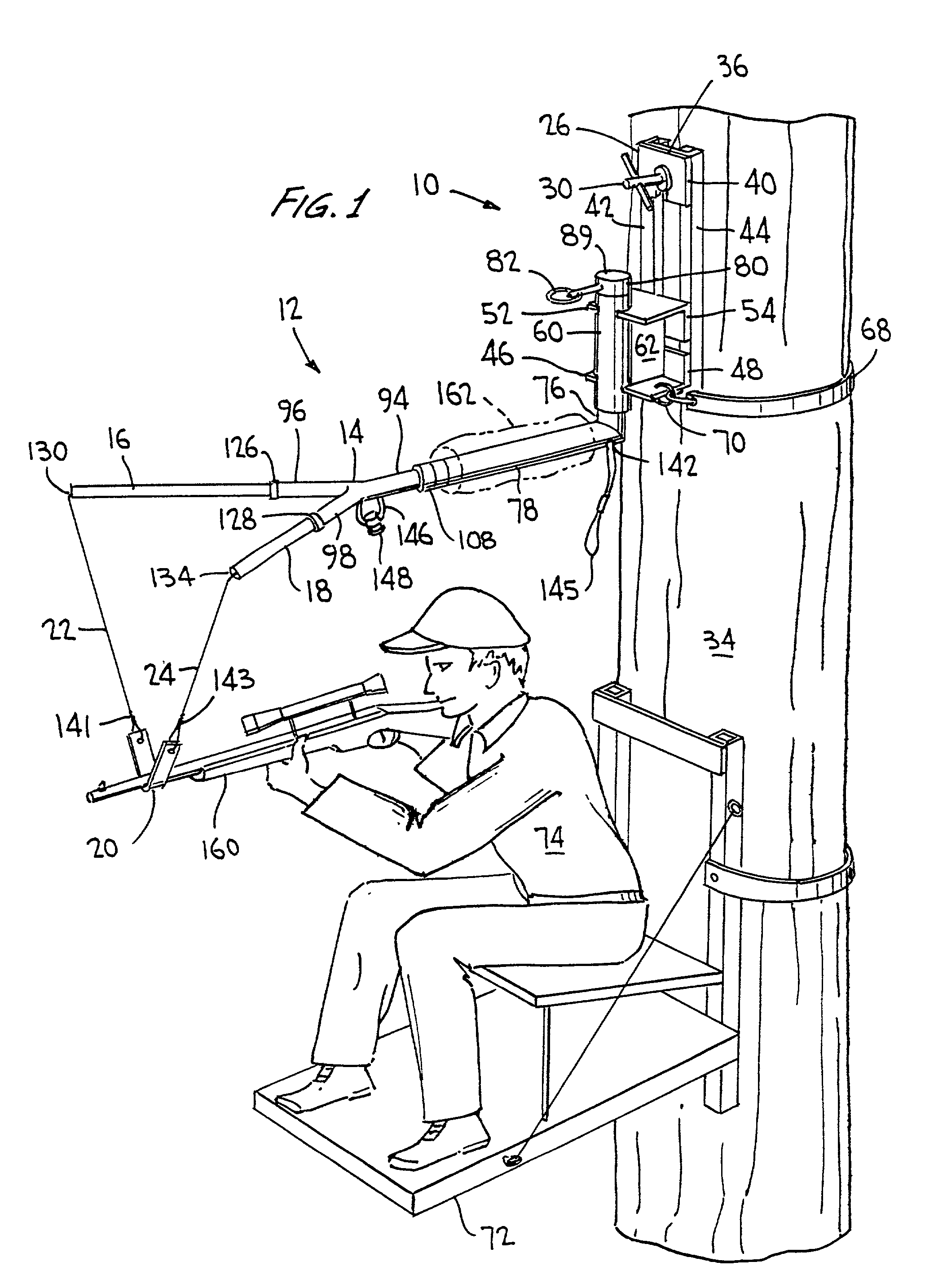 Hunter's shooting rest and method of using same