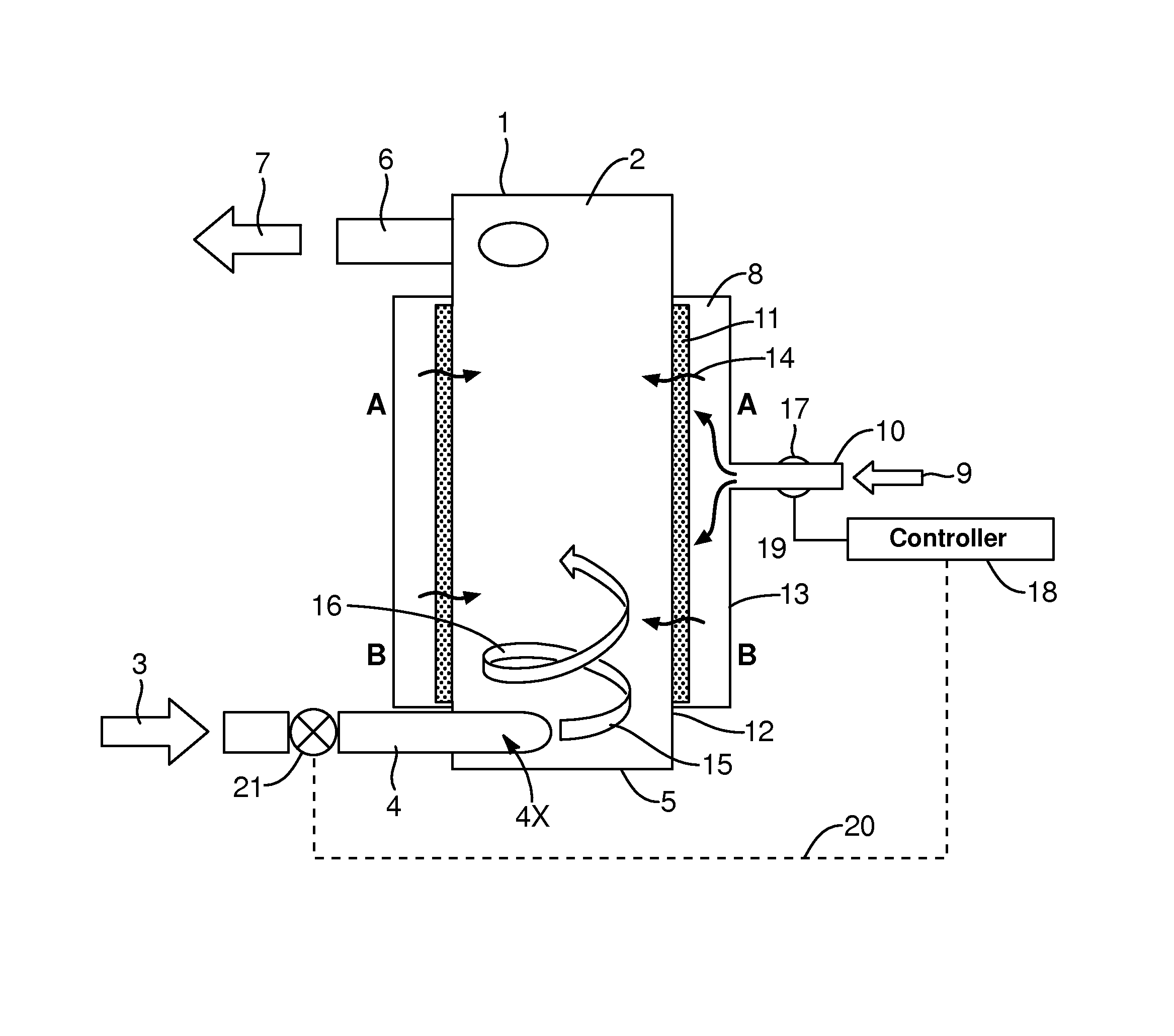 Systems and methods for diffusing gas into a liquid