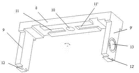 Roller radial adjusting mechanism of cross beam type four-roller profile rolling mill