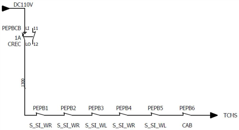 A passenger alarm output control circuit for unmanned subway trains