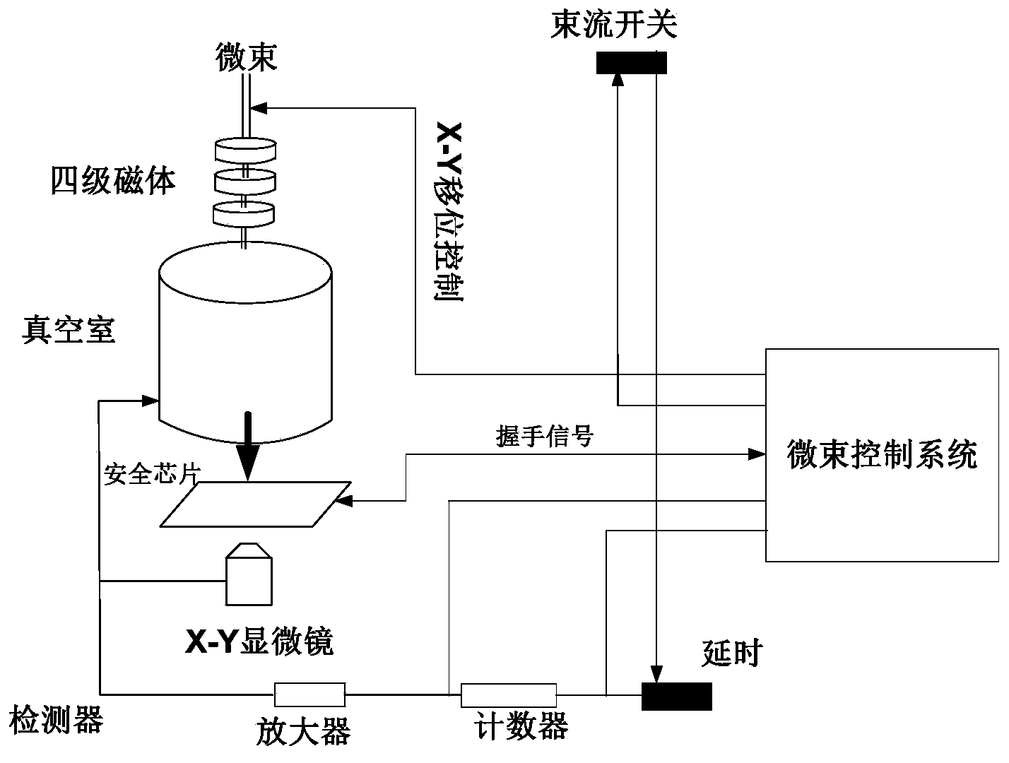 System for detecting safety performance of safety chip under induced error attacks