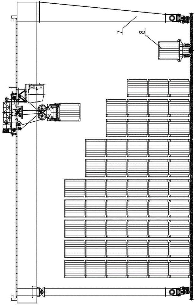 A magnetic power container transfer vehicle