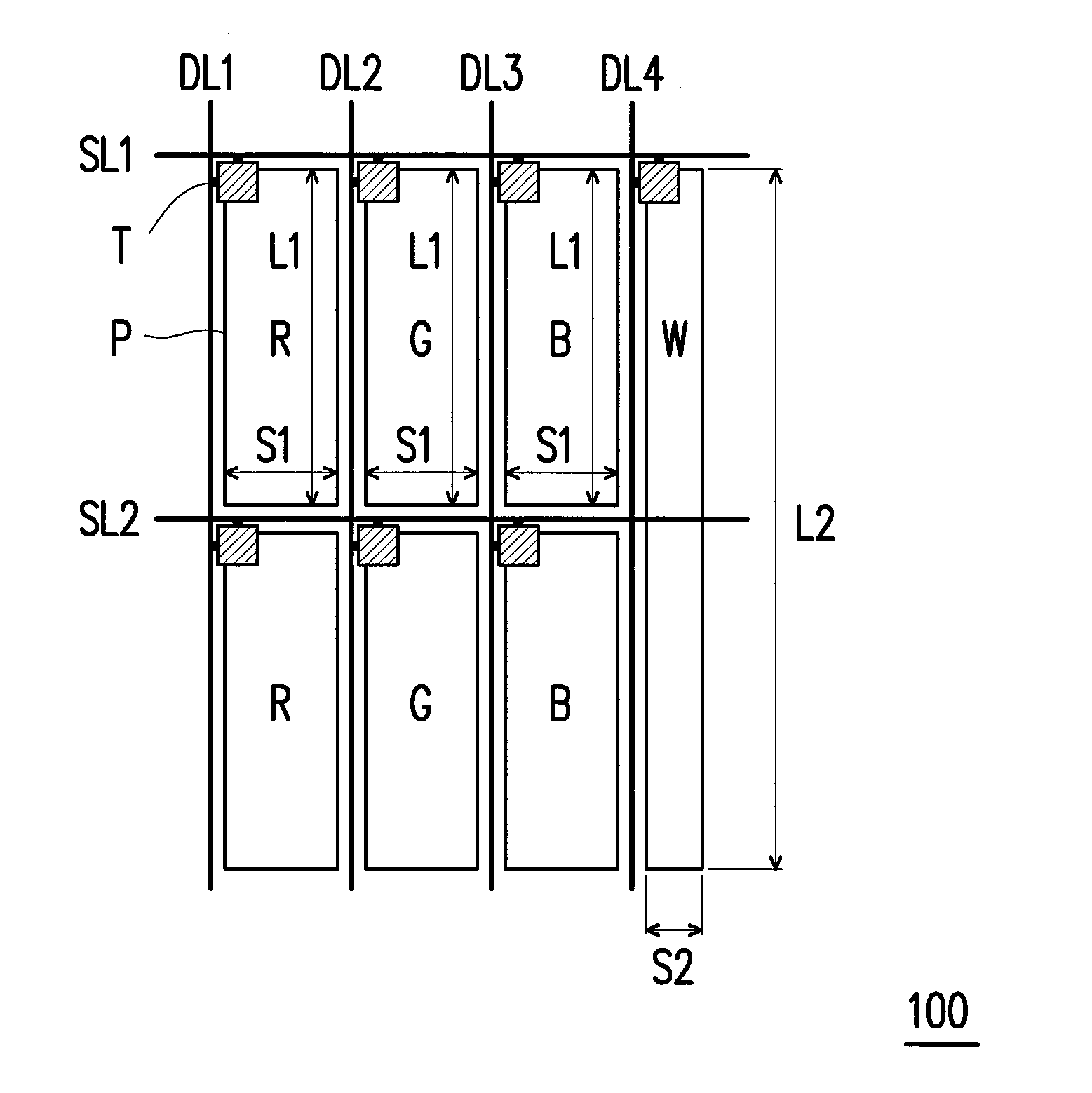 Pixel array and head up display