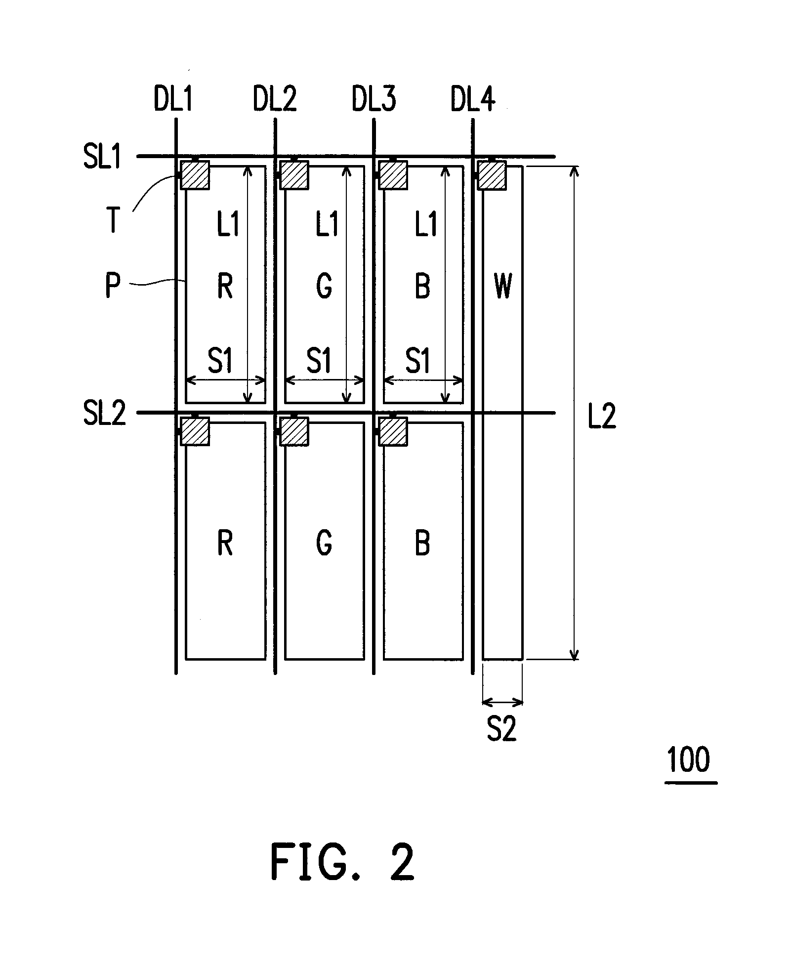 Pixel array and head up display