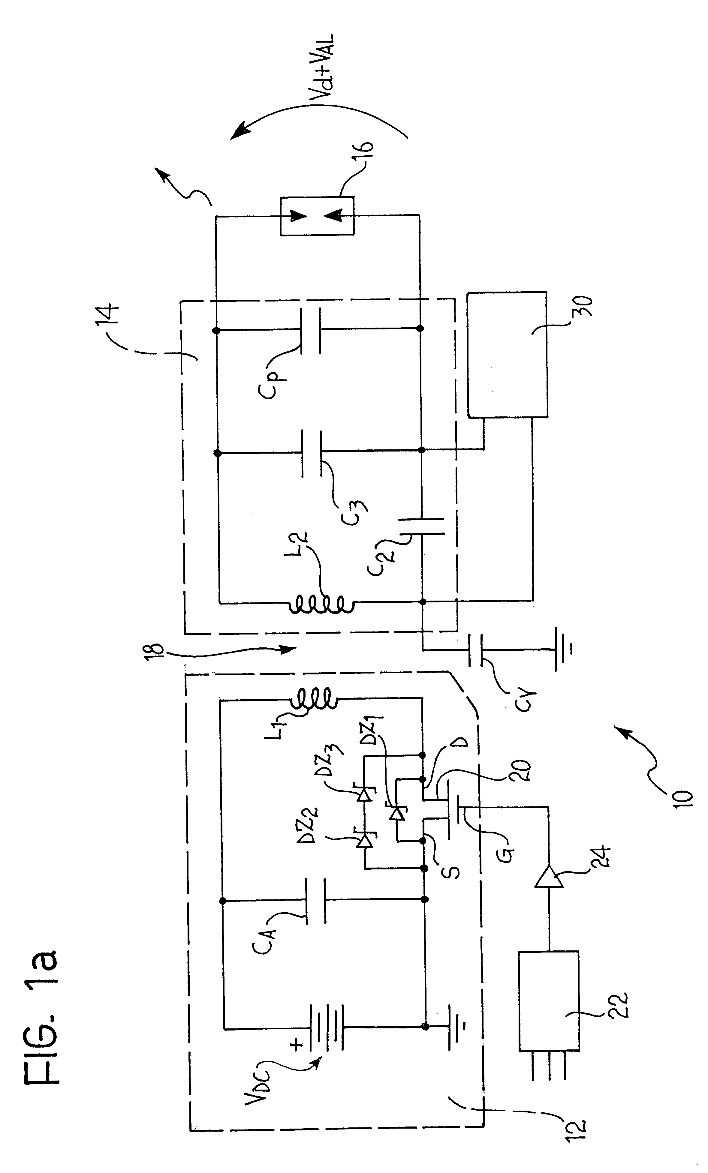 Solid state resonance igniter for control of the number of high voltage pulses for hot restrike of discharge lamps