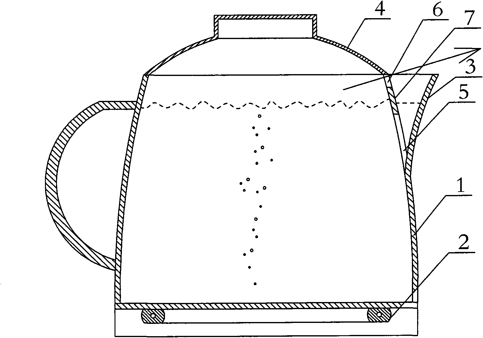 Steam-jet prevention electric pot