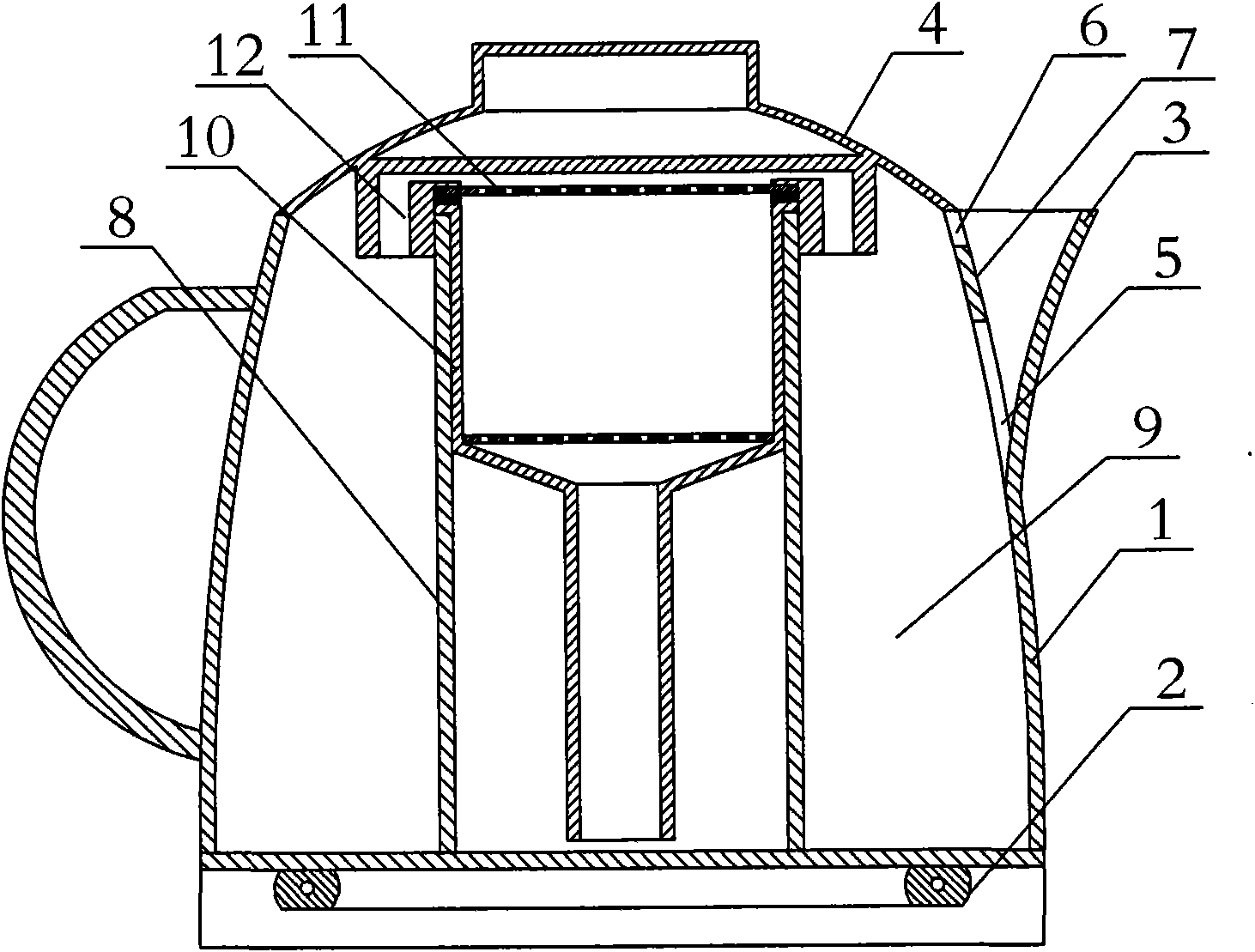 Steam-jet prevention electric pot