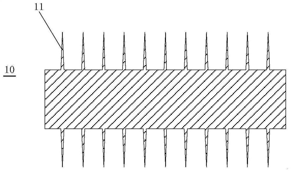 Medical non-woven material free of bag breaking and high bacterium blocking performance and preparation method thereof