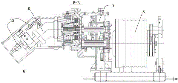 Hydraulic loading-limit mechanical variable speed winch