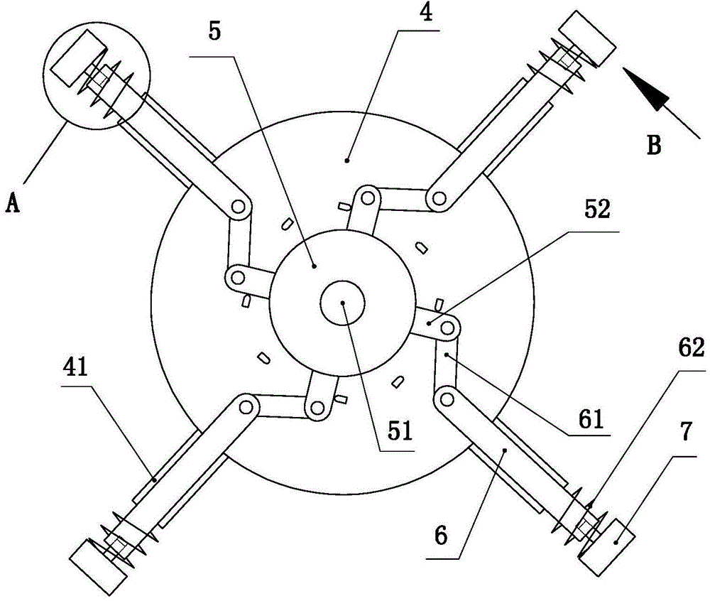 Inner supporting device for reinforcement cage of extra-high pressure cast-in-place pile foundation