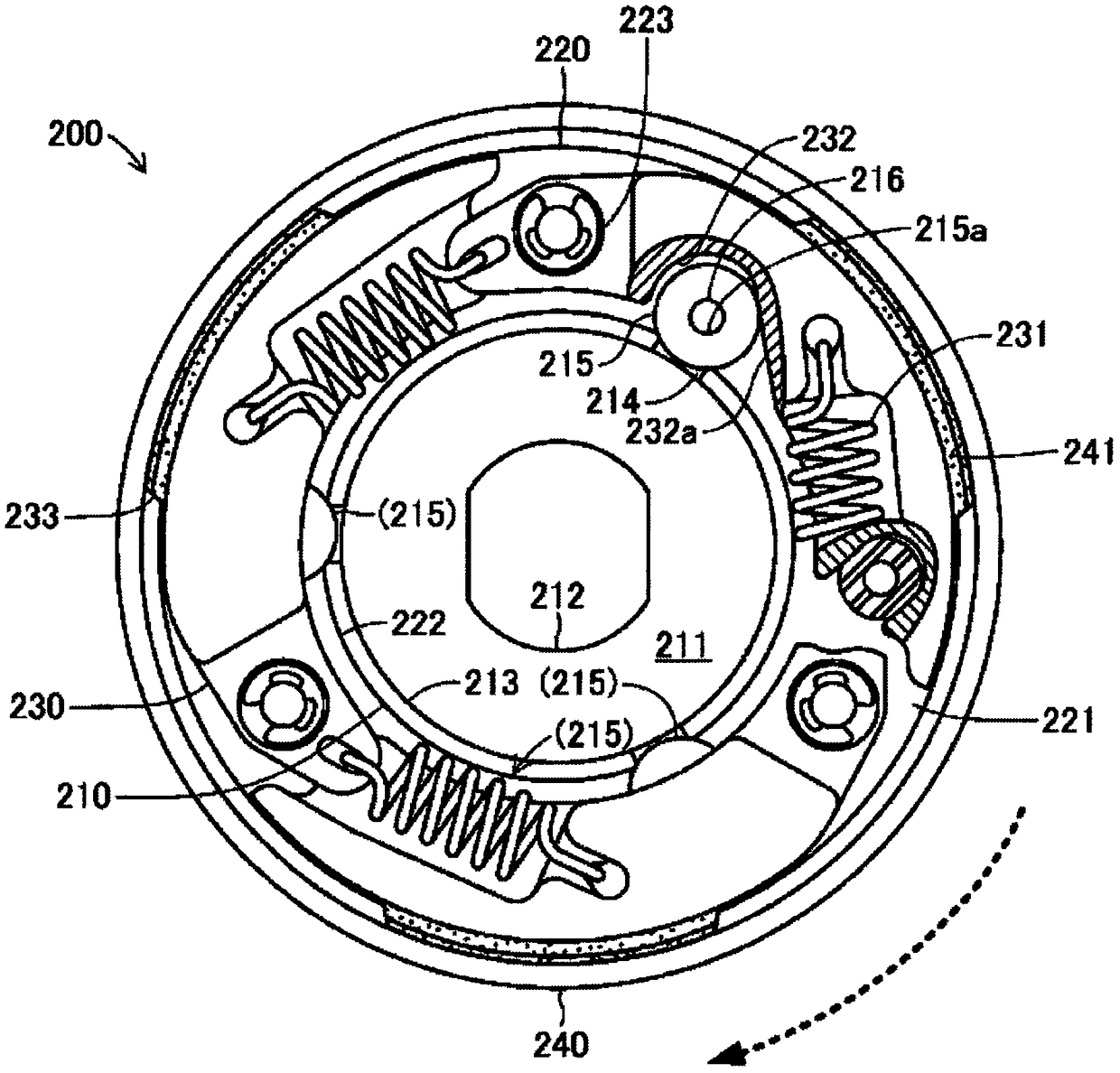 Centrifugal clutch